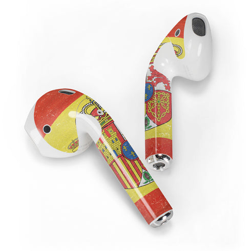 Spain Flag Distressed Apple AirPods 2 Skin